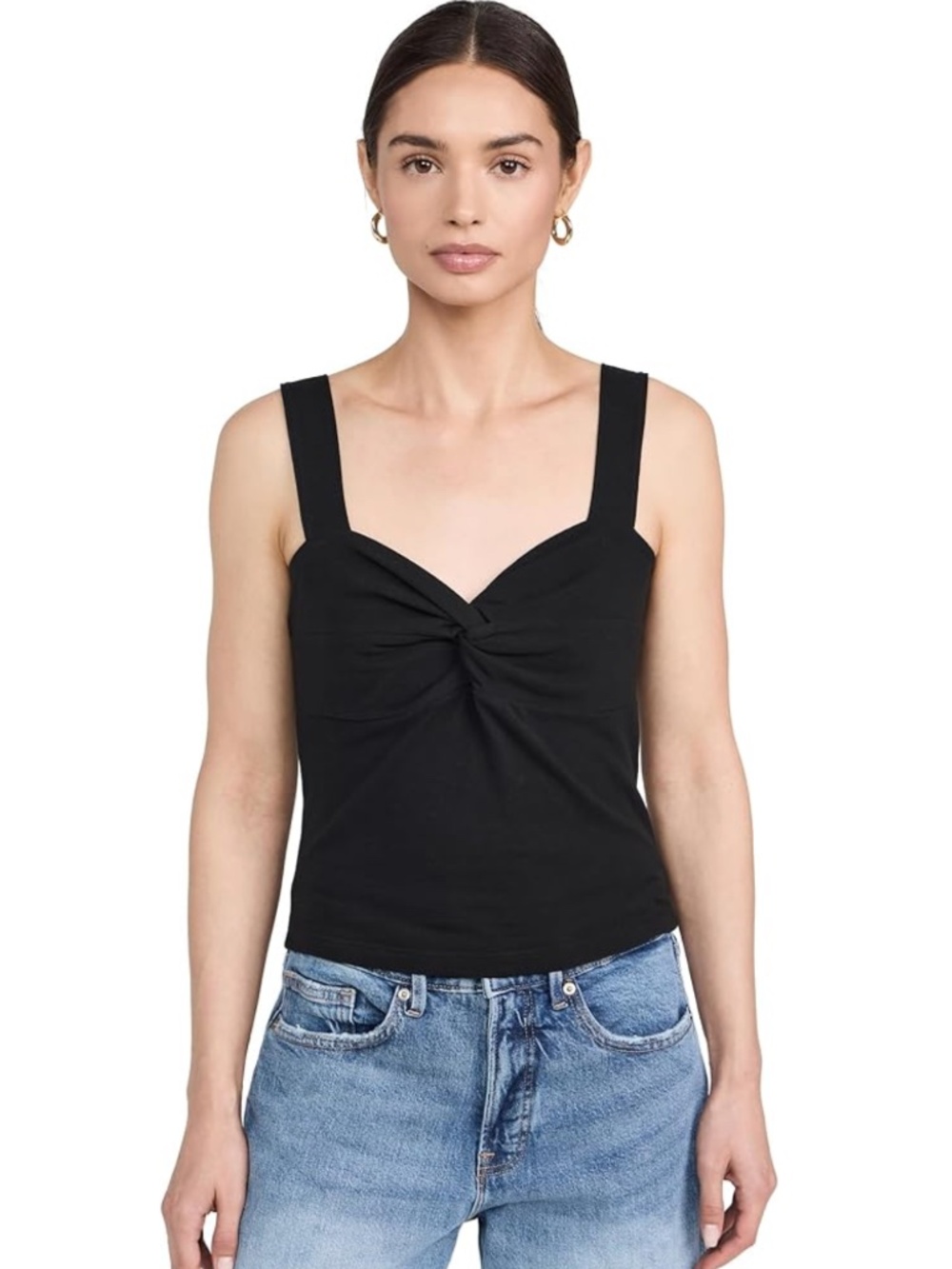 Nation LTD "Mercy" Twist Detail Wide Strap Tank, M